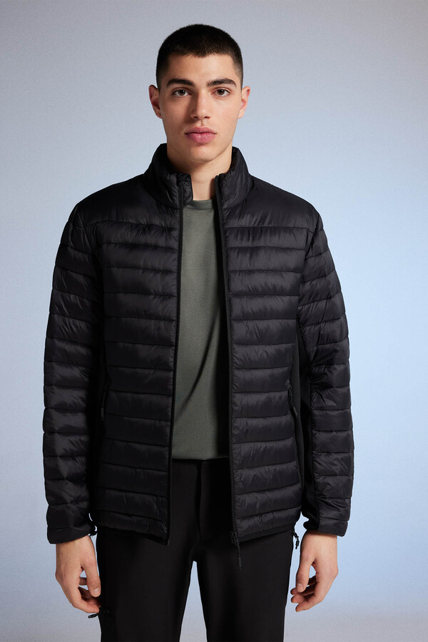 Springfield Chamarra acolchada combinada negro