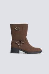 Springfield Bota biker marr&oacute;n caf&eacute;