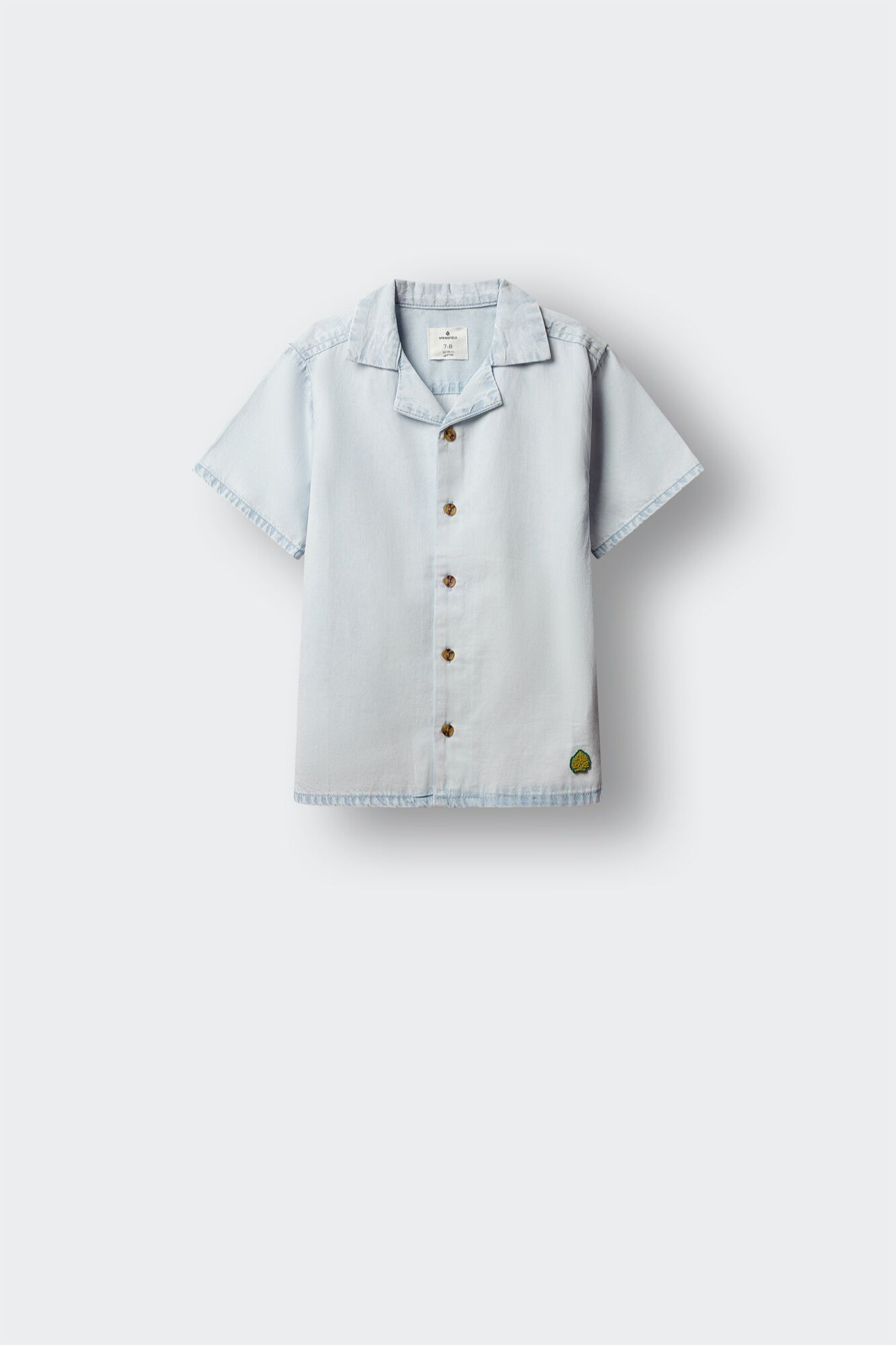 Springfield Kids Camisa de manga corta de chambray para ni&ntilde;o