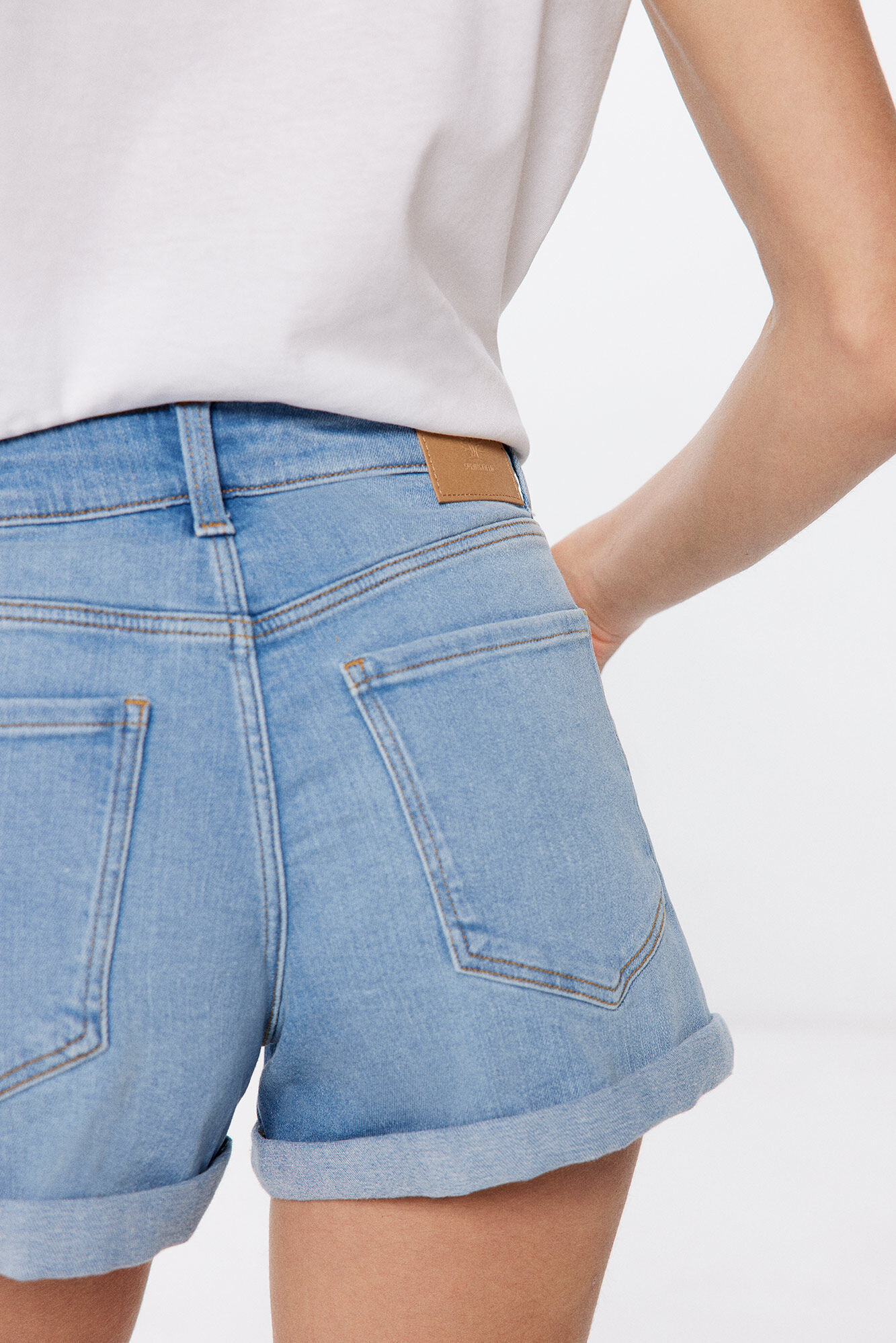 Short jean basico Pantalones de mezclilla para mujer Springfield MX