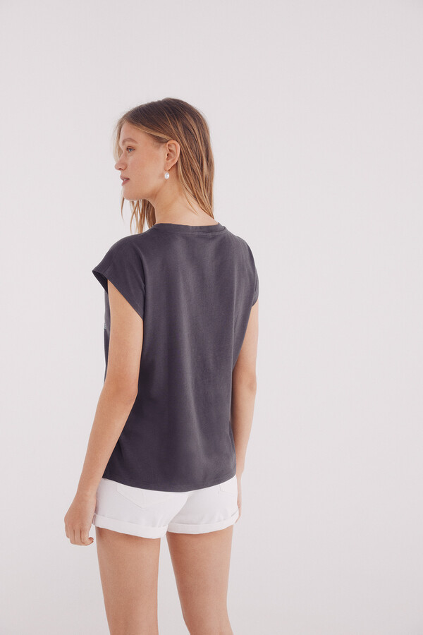 Springfield Playera gráfica  gris