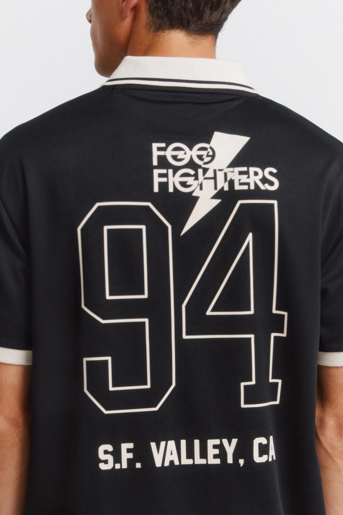 Springfield Playera Foo Fighters Football negro