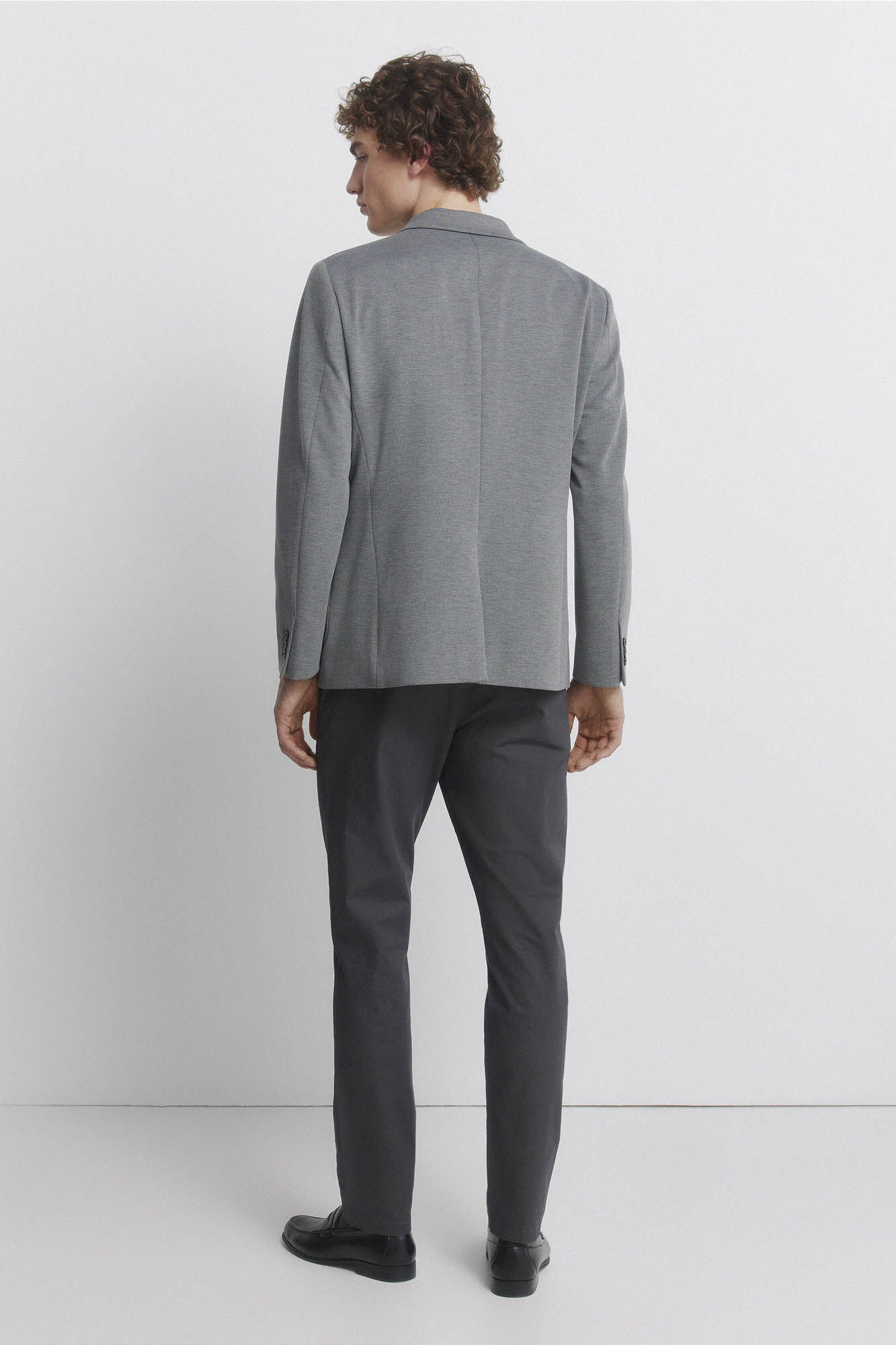 Springfield Pantal&oacute;n chino microestampado slim fit gris