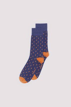Springfield Calcetín largo jacquard azul