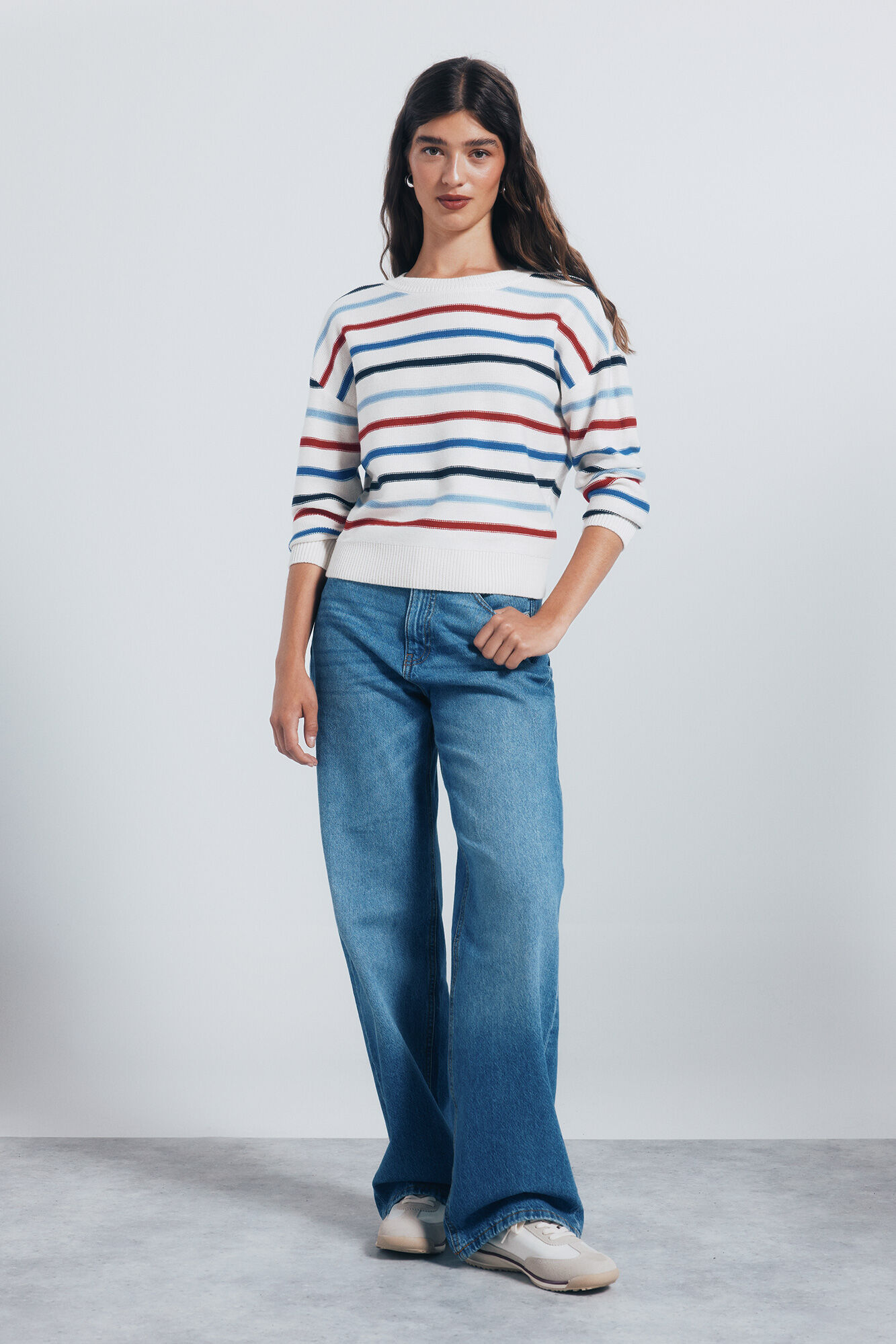 Springfield Su&eacute;ter rayas nude