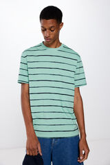 Springfield Playera rayas acuarela verde