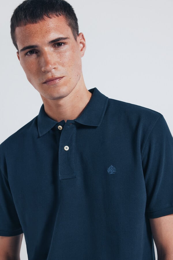 Springfield Polo piqué básico regular fit azul