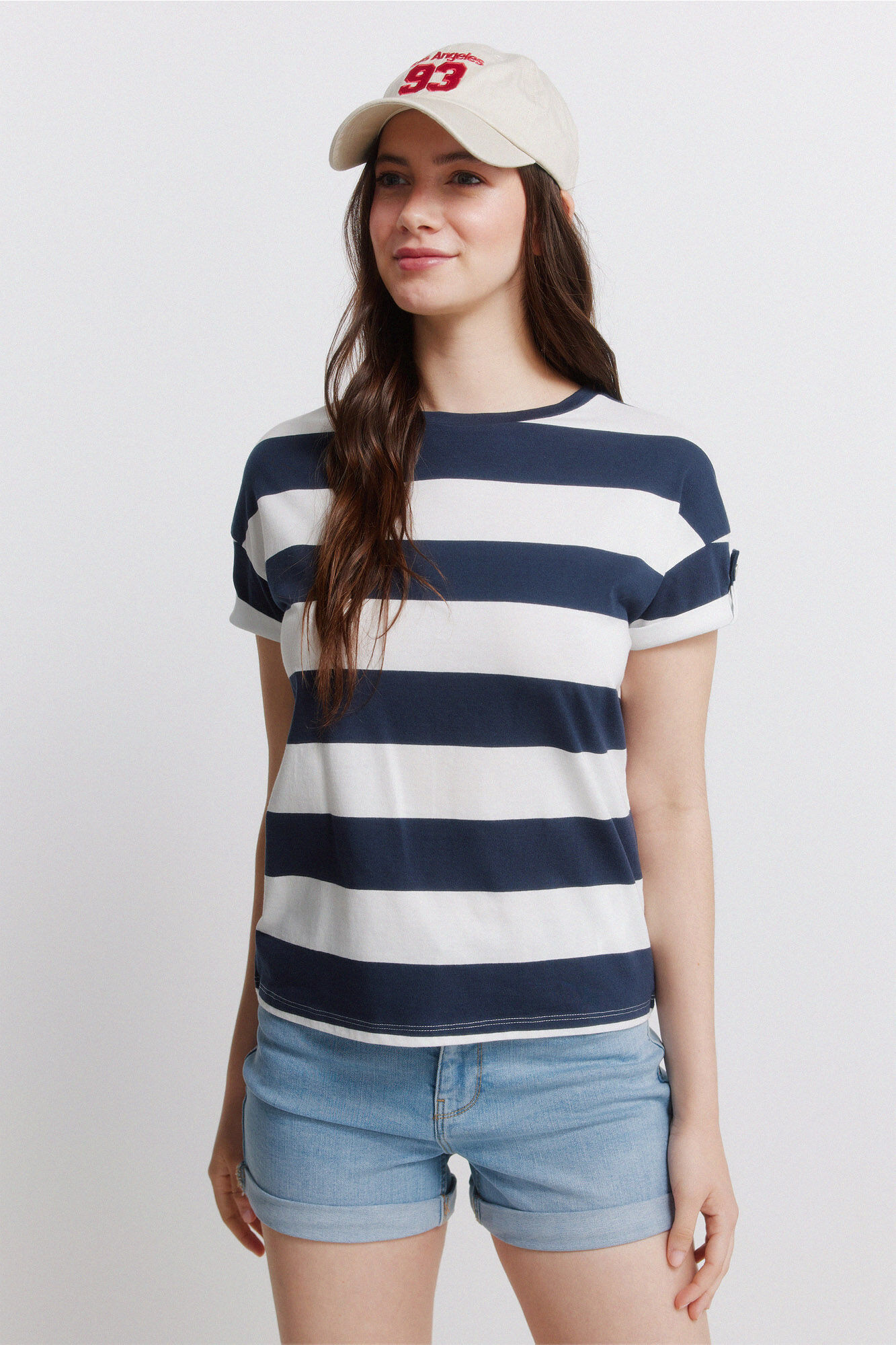 Springfield Playera de manga corta a rayas