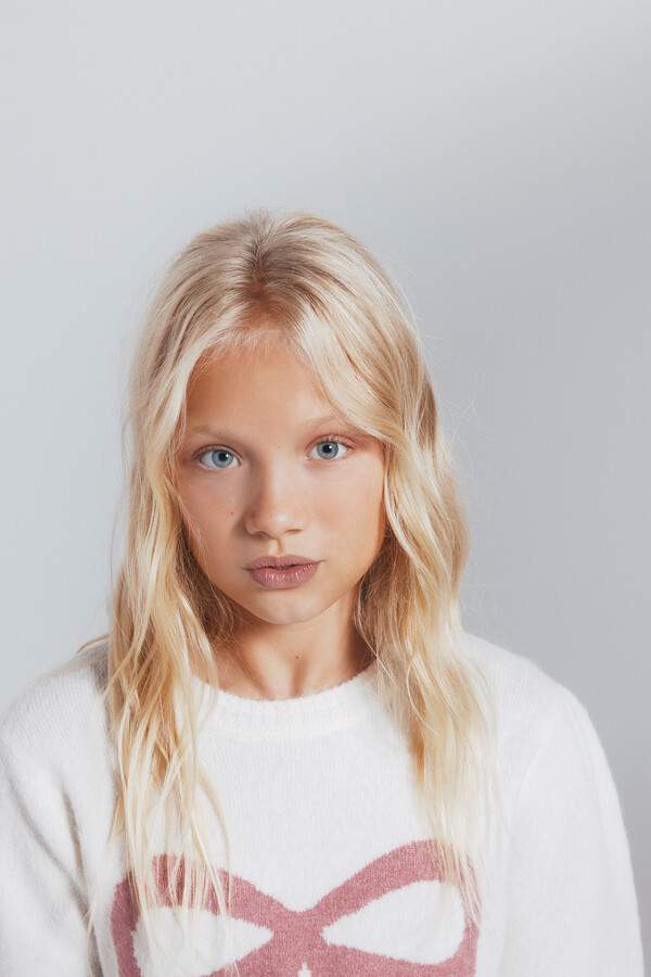 Springfield Kids Suéter lazo niña beige