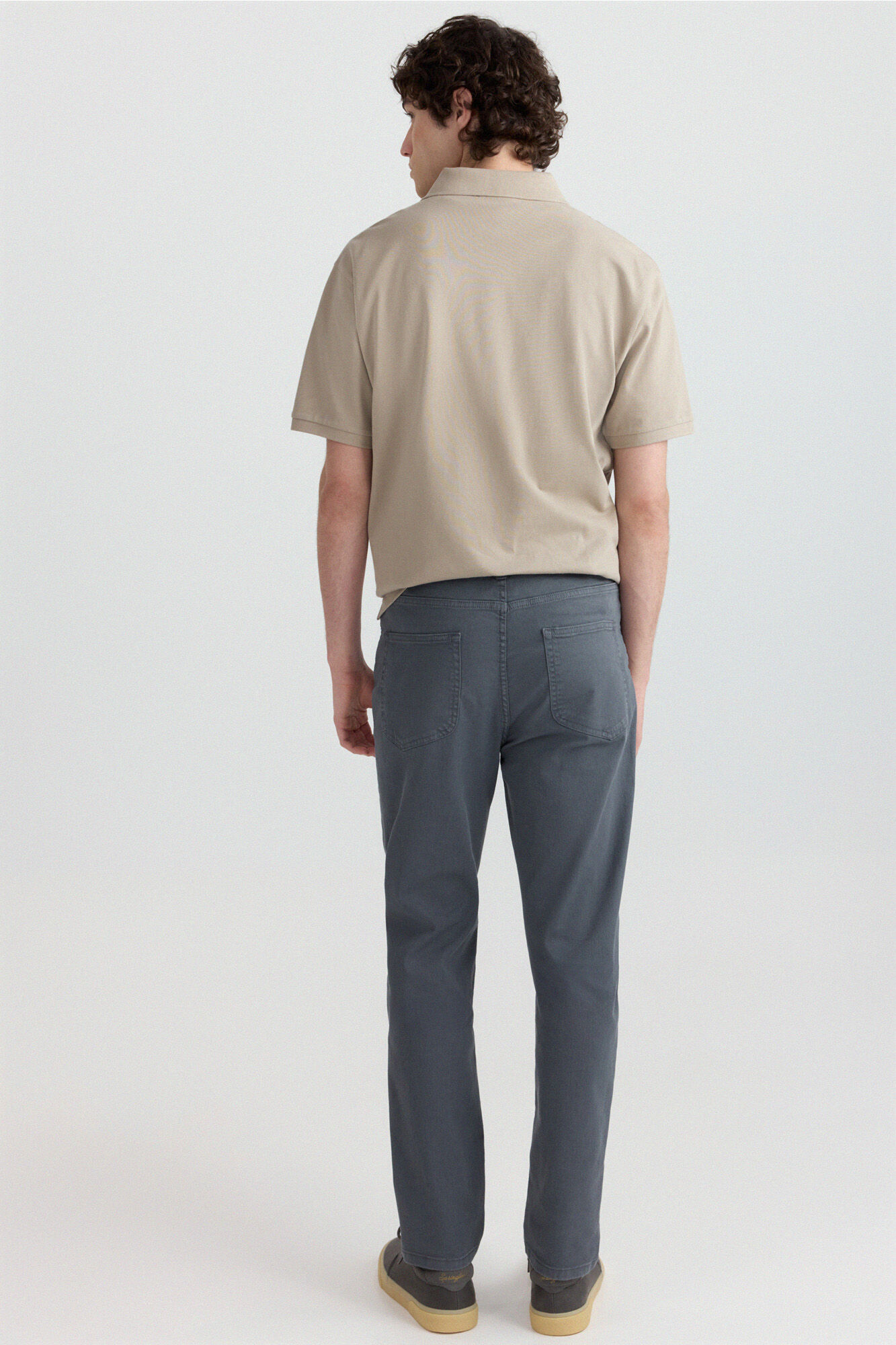 Springfield Pantal&oacute;n de 5 bolsillos slim lavado azul indigo