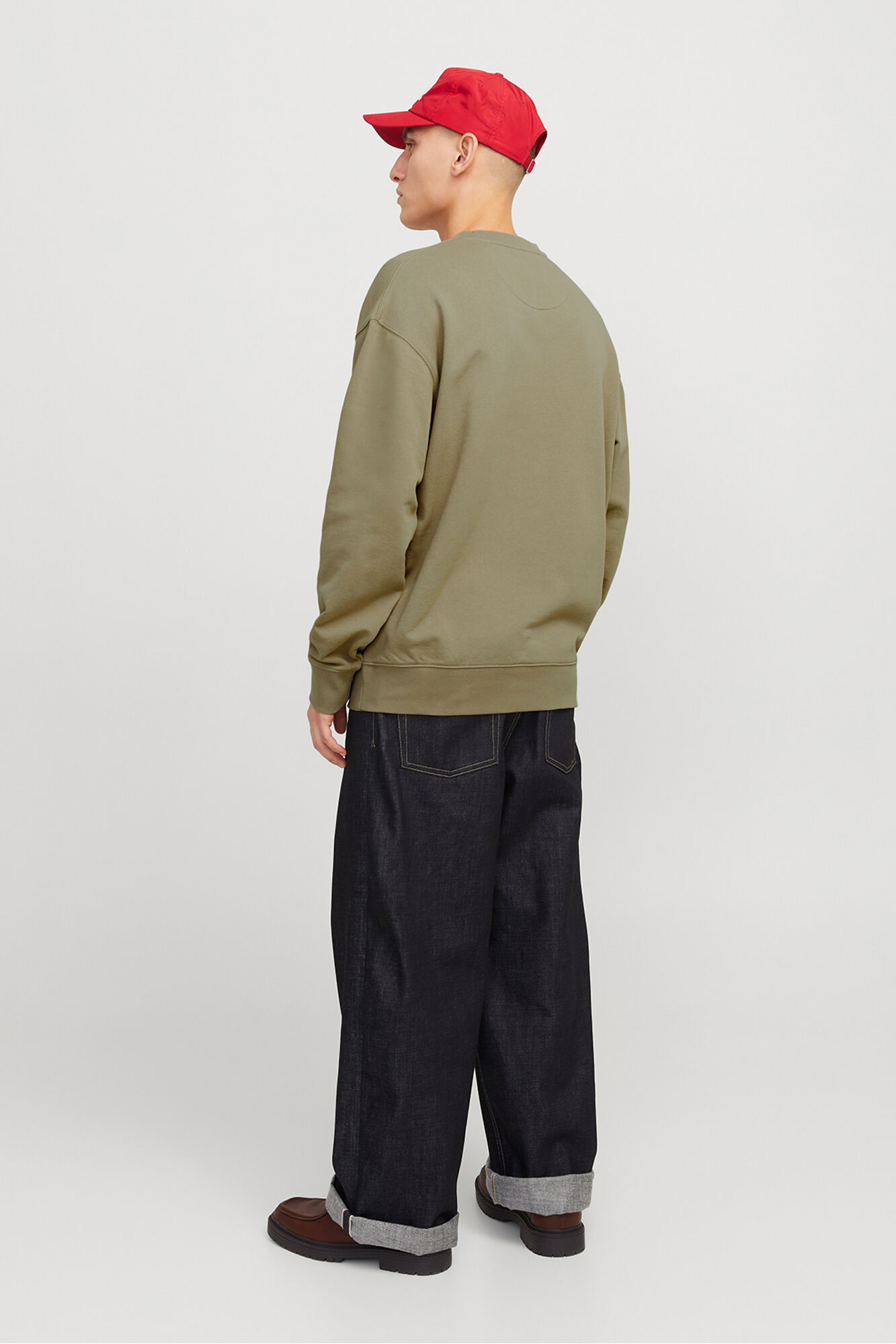 Jack & Jones Sudadera lisa regular fit gris