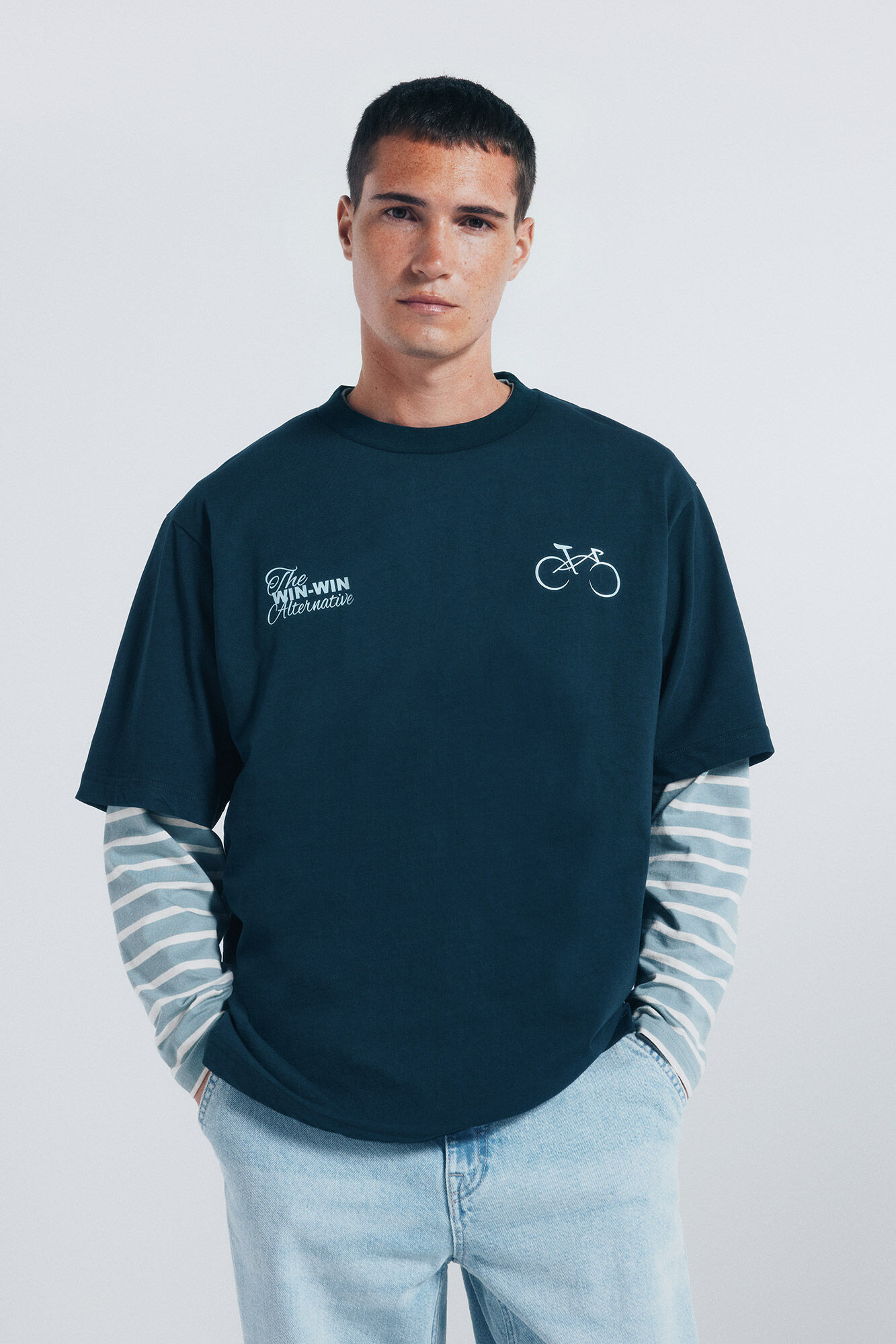 Springfield Camiseta win win azul