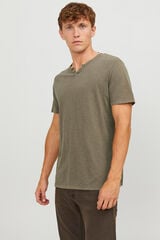 Springfield Playera estándar fit botones khaki
