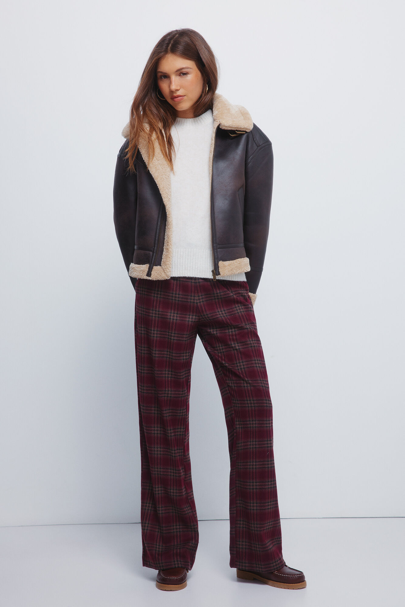 Springfield Pantalones jogger a cuadros