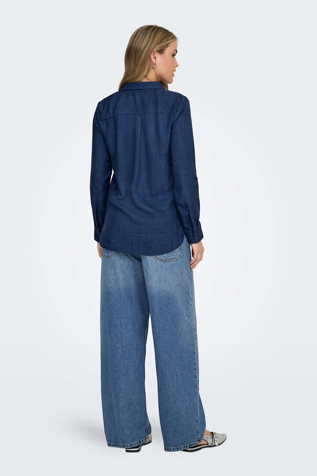 Only Camisa denim marino