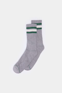 Springfield Calcetín deportivo canalé gris
