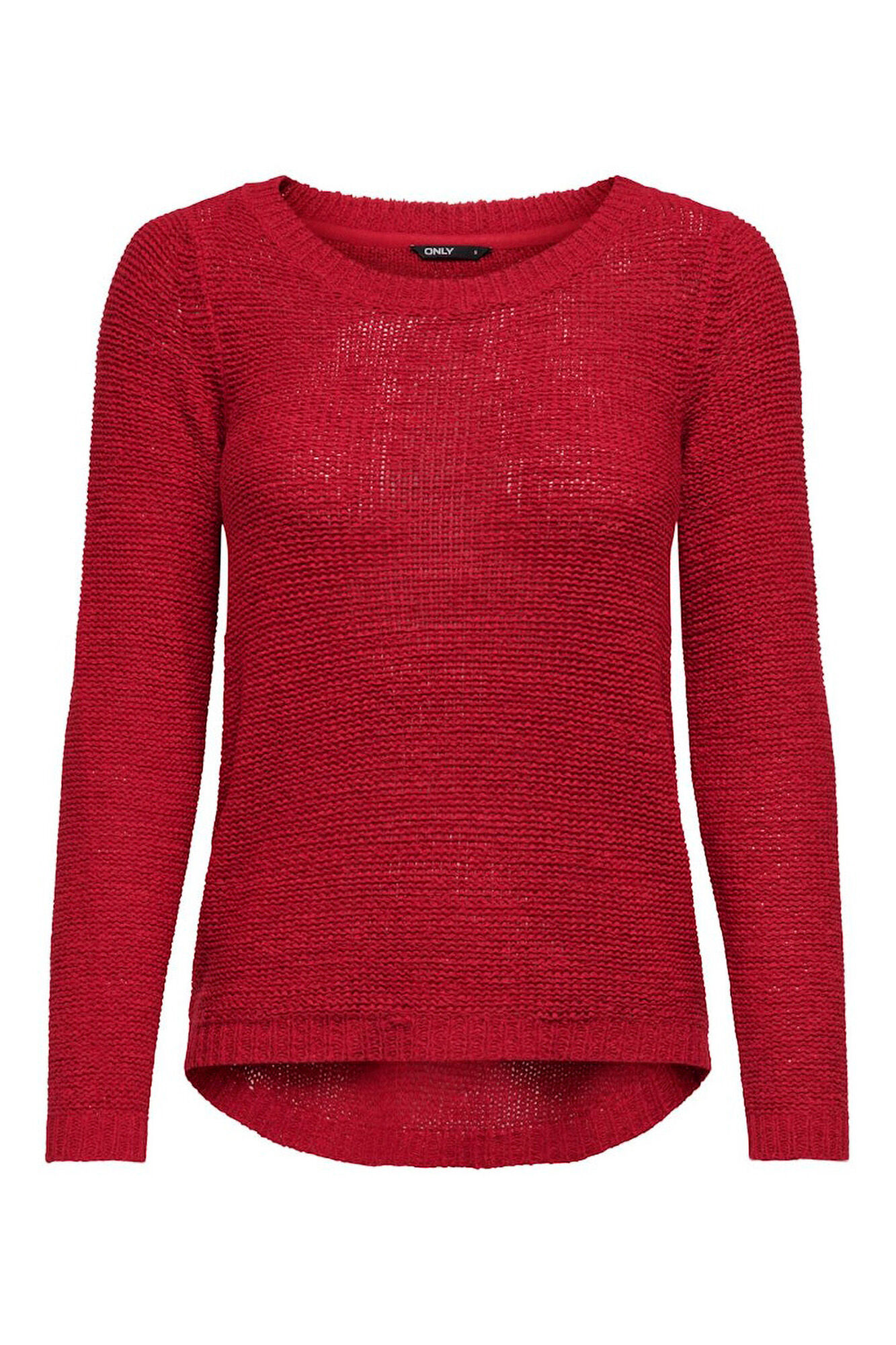 Only Su&eacute;tere cuello redondo rojo