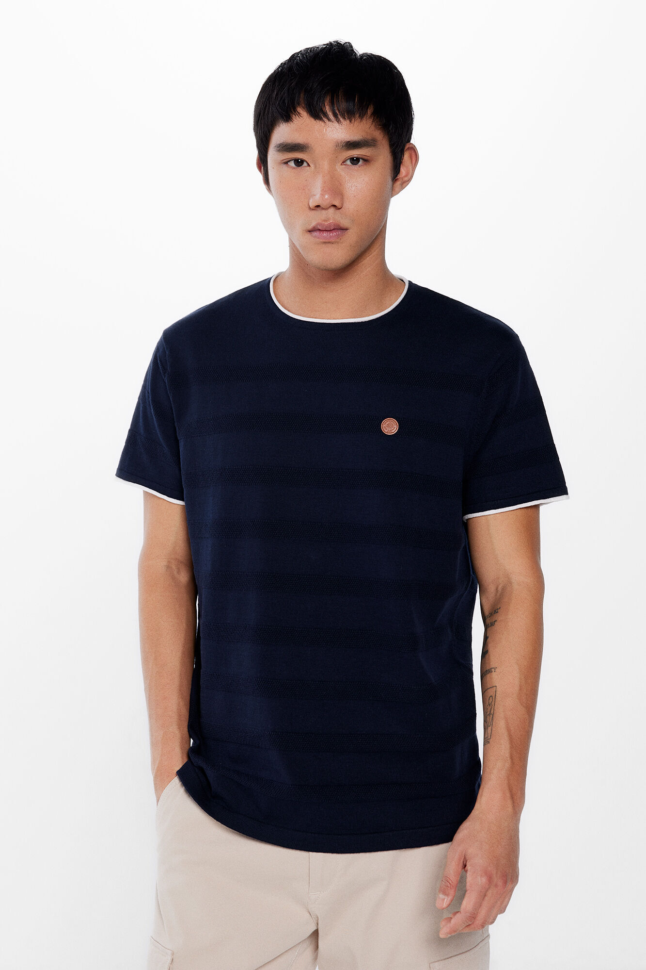 Sueter manga corta estructura Sueteres y cardigans de hombre Springfield MX