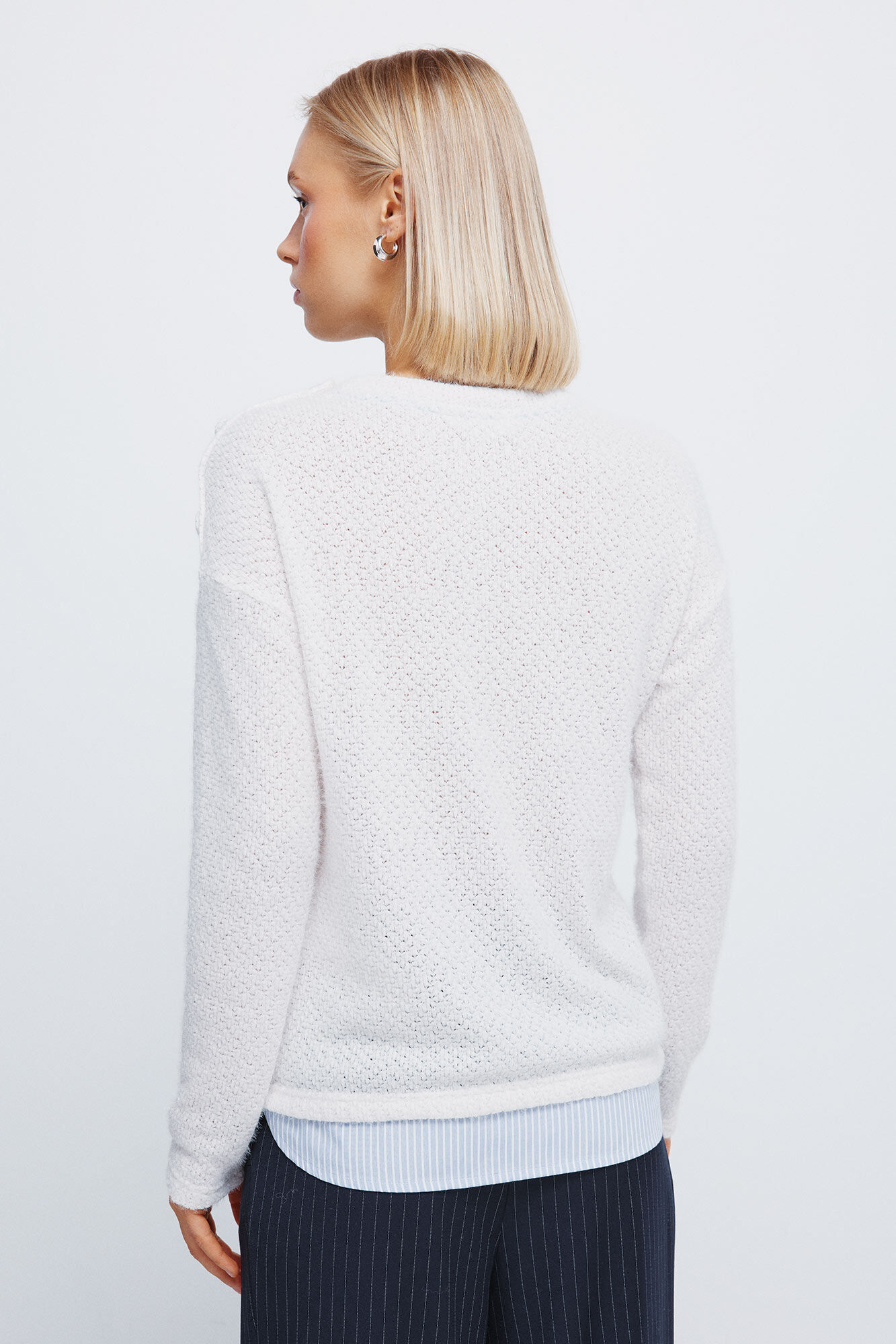 Springfield Jersey chenilla combinada beige