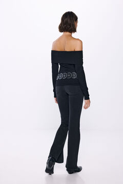 Springfield Jeans flare negro