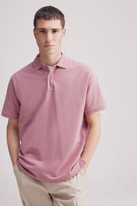 Springfield Polo estructura regular fit rosa
