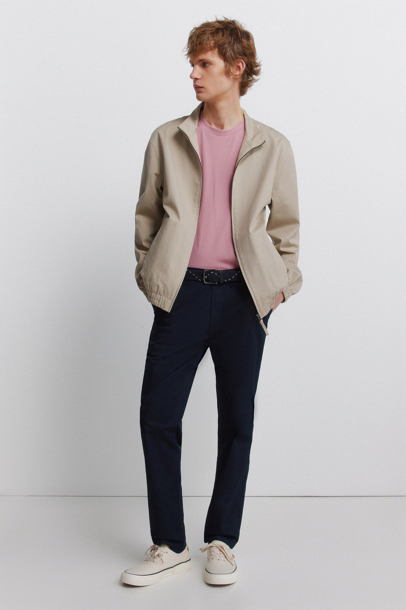 Springfield Camiseta b&aacute;sica logo Springfield rosa