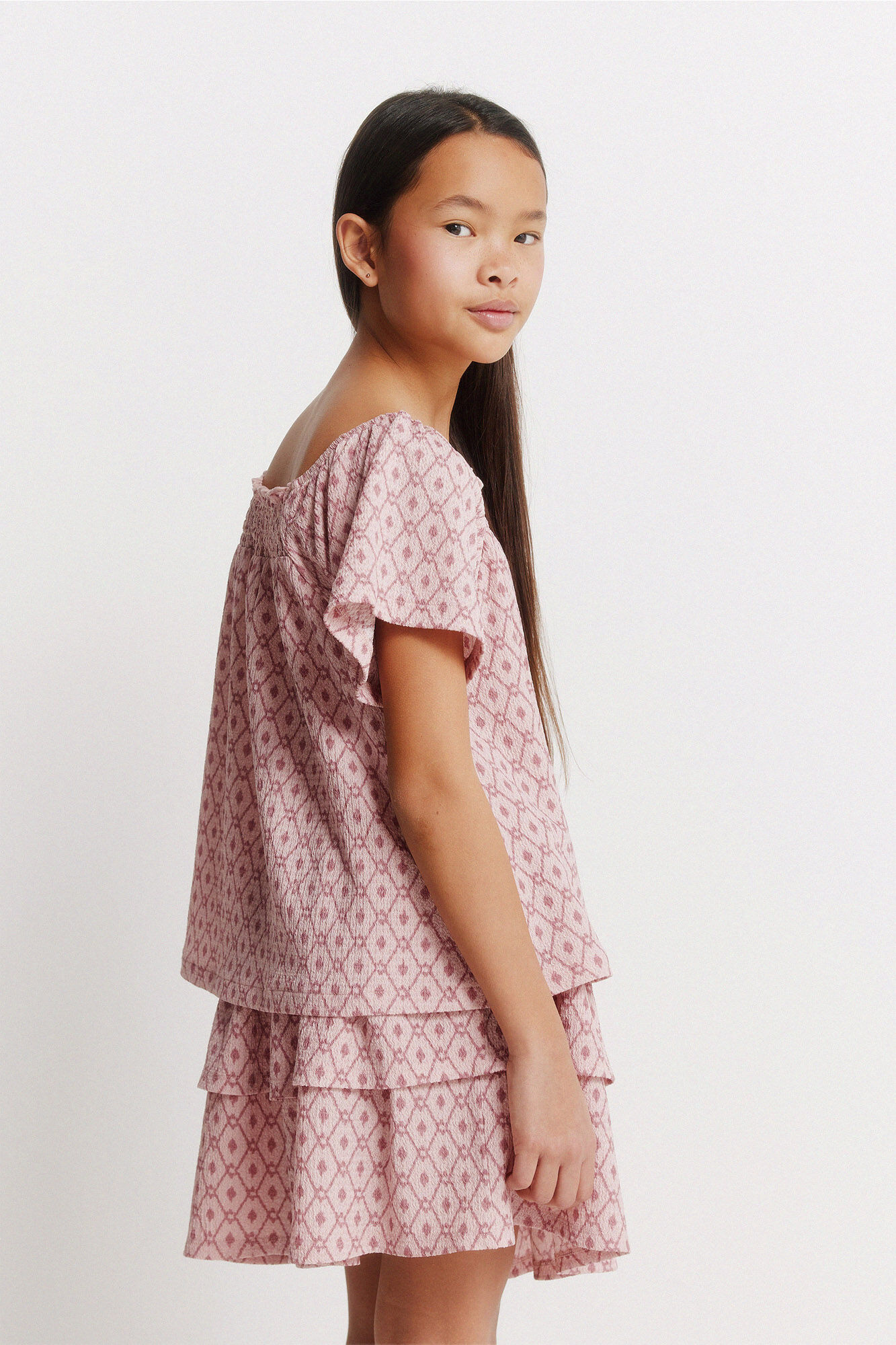 Springfield Kids Falda IKAT para ni&ntilde;a morado/lila