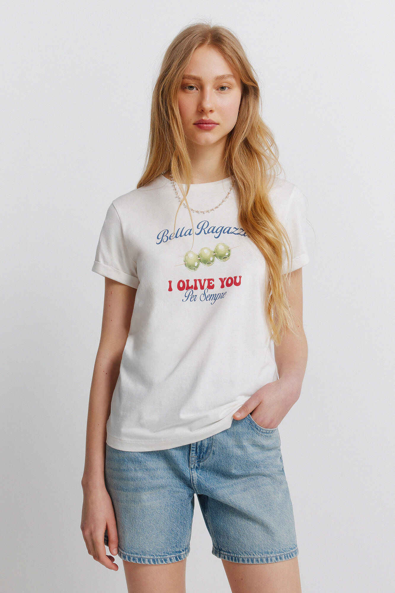 Springfield Playera de manga corta con estampado