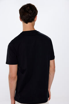 Springfield Playera básica cuello redondo negro