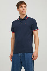 Jack & Jones Polo slim fit azul tinta