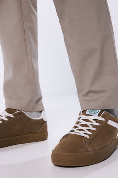 Springfield Pantalón chino vestir comfort slim fit café