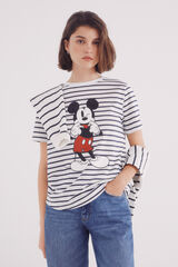 Springfield Playera gráfica Mickey Mouse azulado