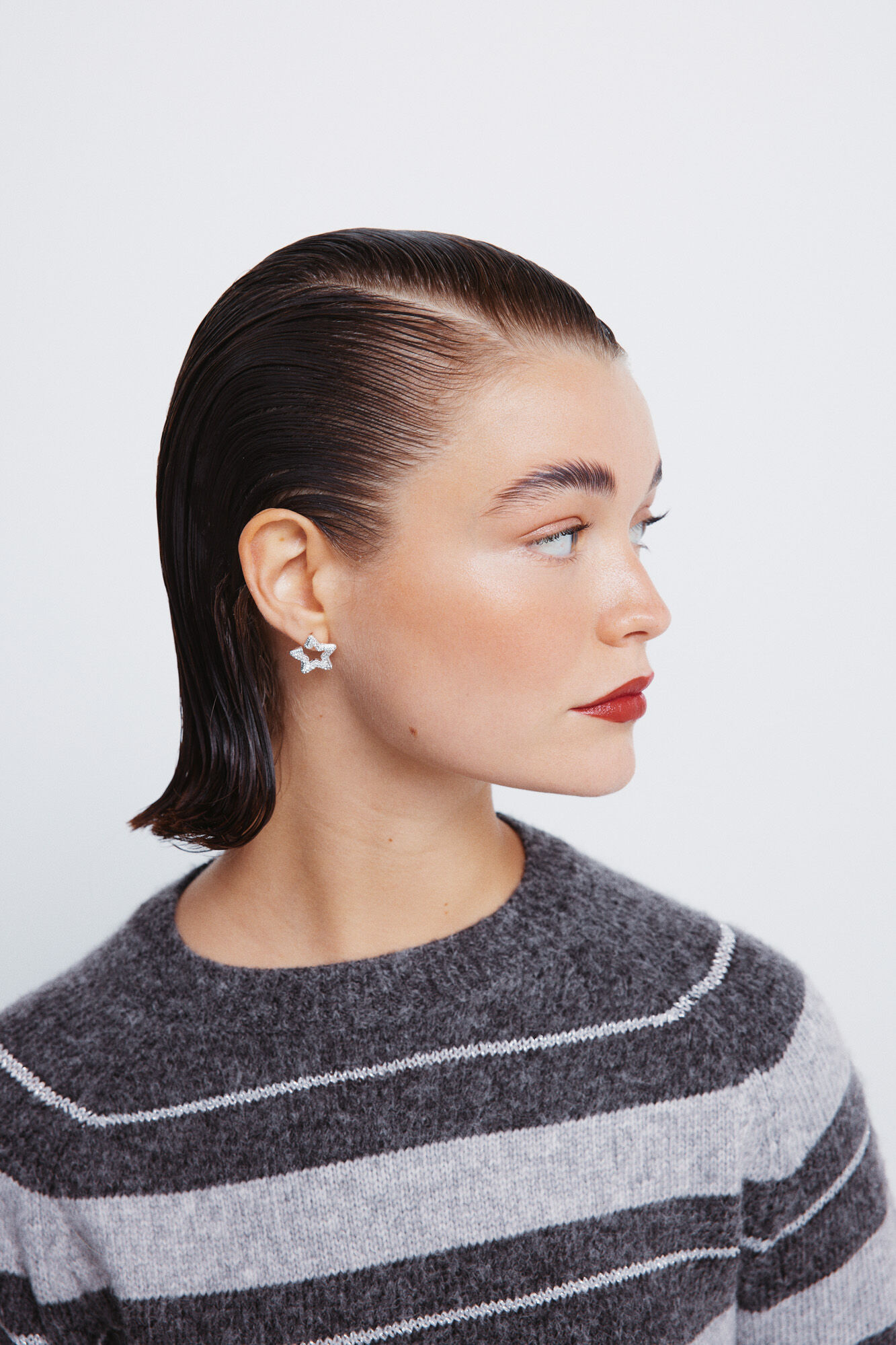 Springfield Jersey de rayas de l&uacute;rex gris