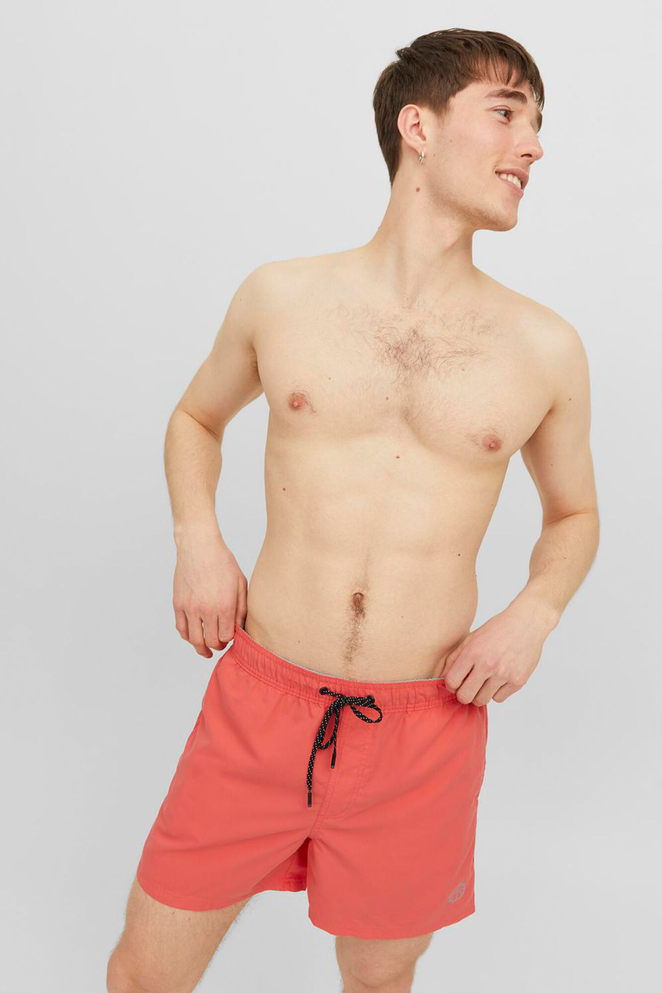 Jack & Jones Short de ba&ntilde;o corto rosa