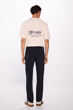 Springfield Pantalón color lavado slim fit marino