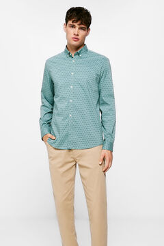 Springfield Camisa estampada turquesa