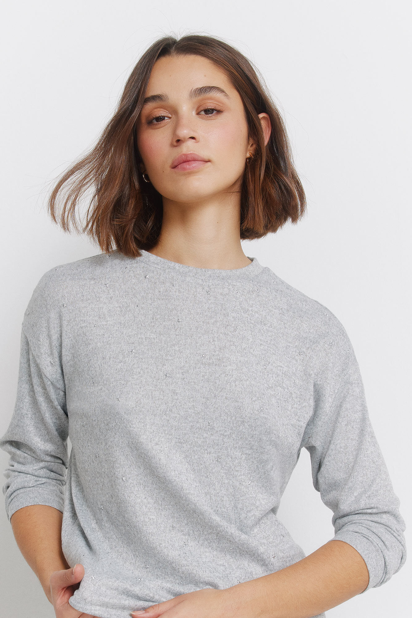 Springfield Playera con tachuelas en la parte delantera