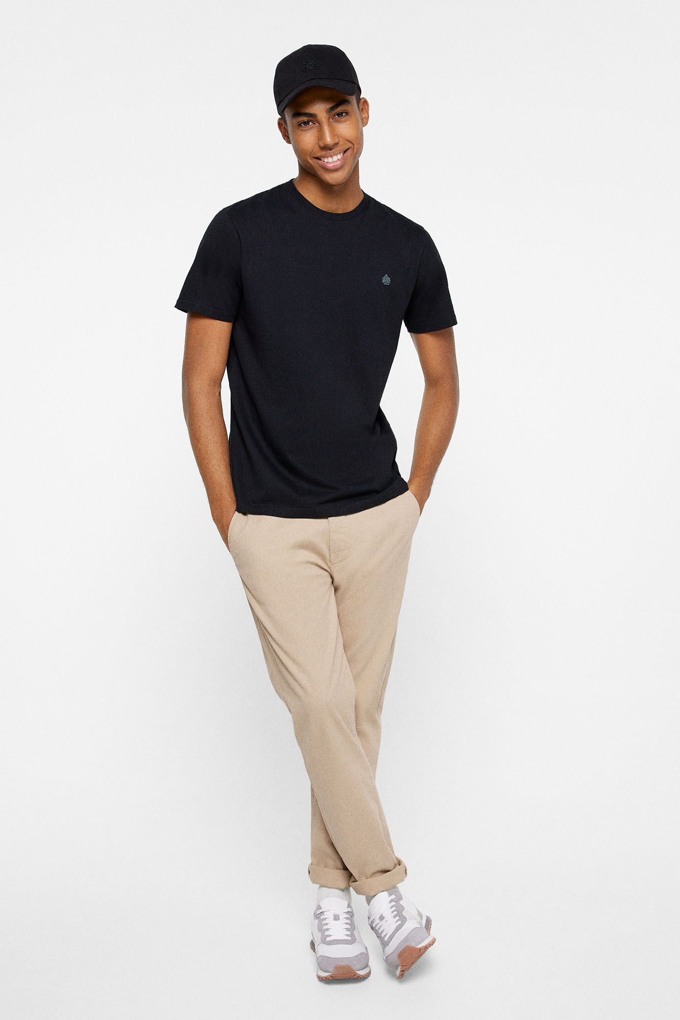 Springfield Playera b&aacute;sica &aacute;rbol negro