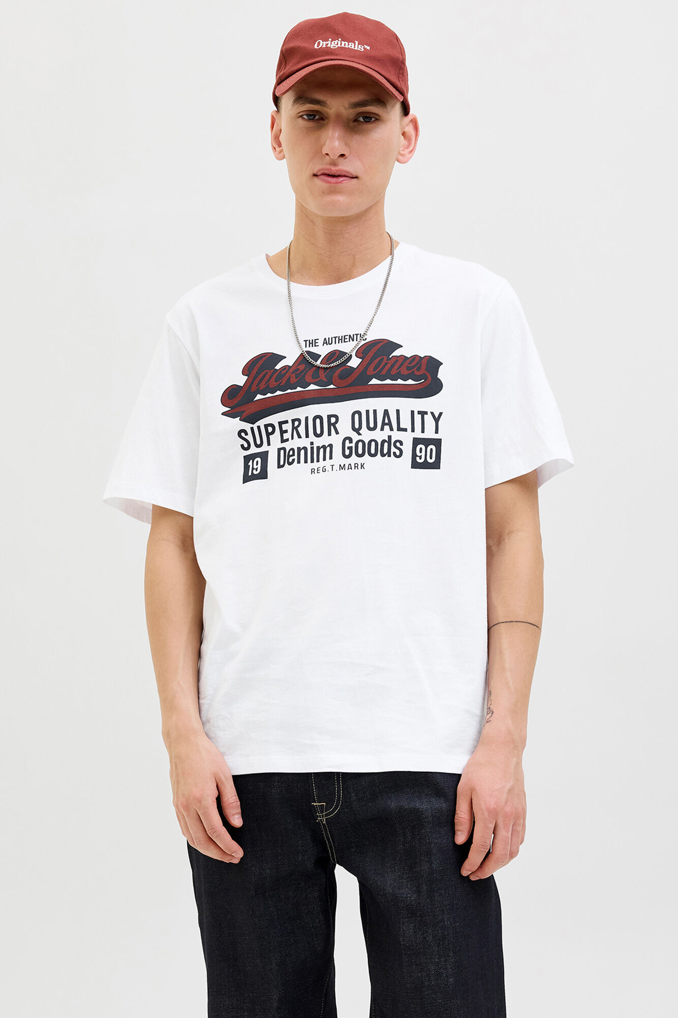 Jack & Jones Playera con logo grande
