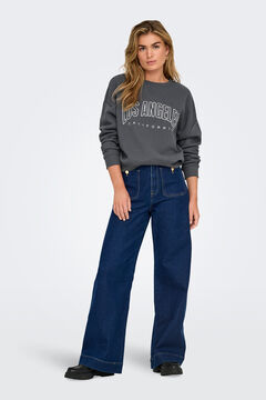 Springfield Sudadera con cuello redondo azul tinta
