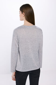 Springfield Playera estrellas tachuelas cristales gris