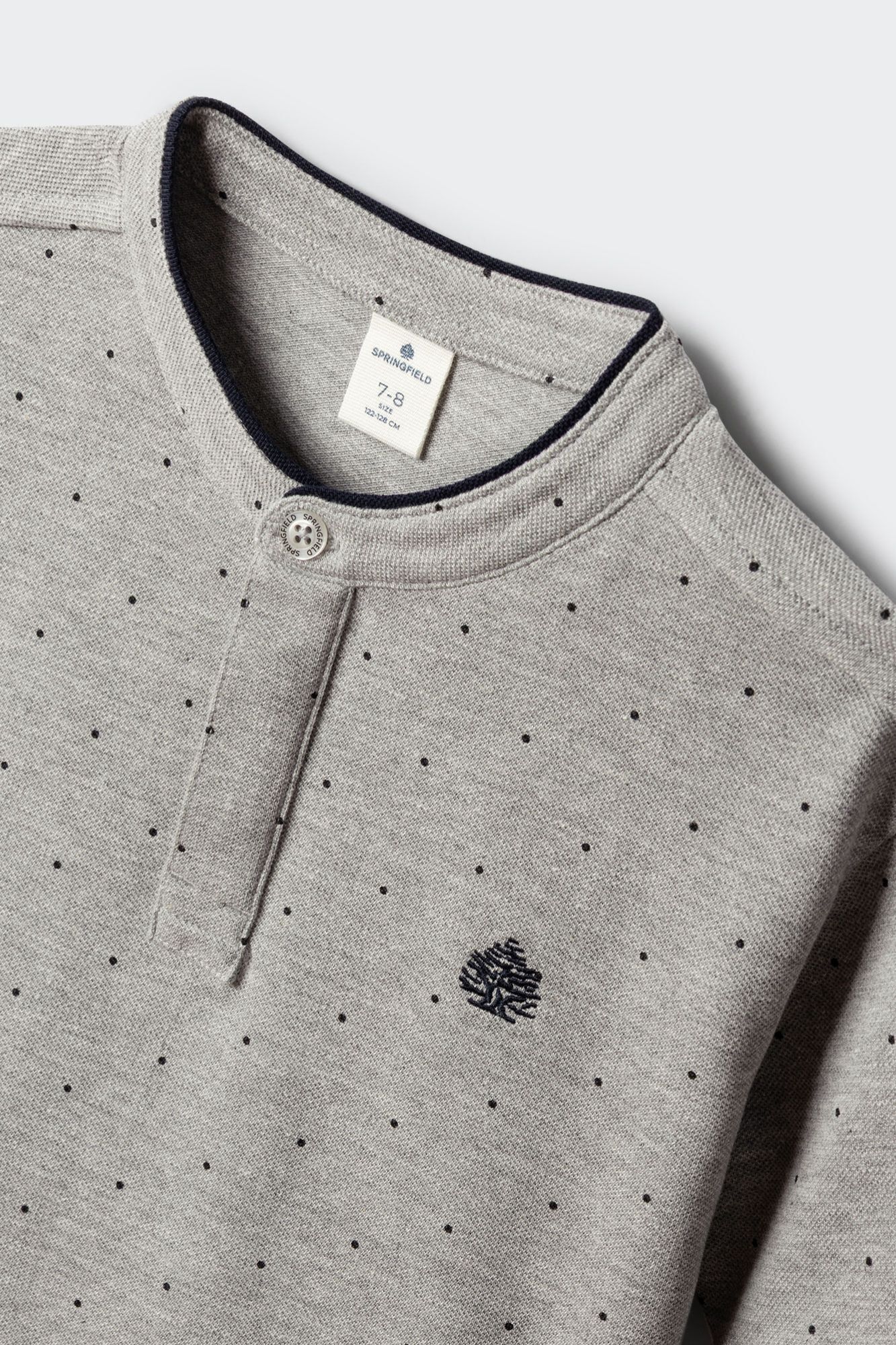 Springfield Kids Polo cuello mao de puntos para ni&ntilde;o azul