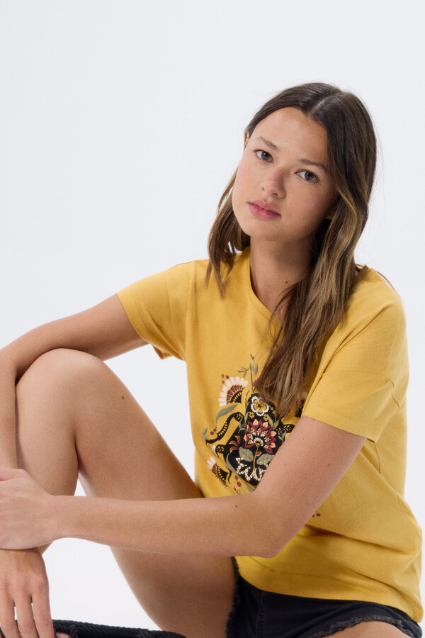 Springfield Playera "New dreams" amarillo