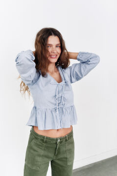 Springfield Blusa "Maranta" azul