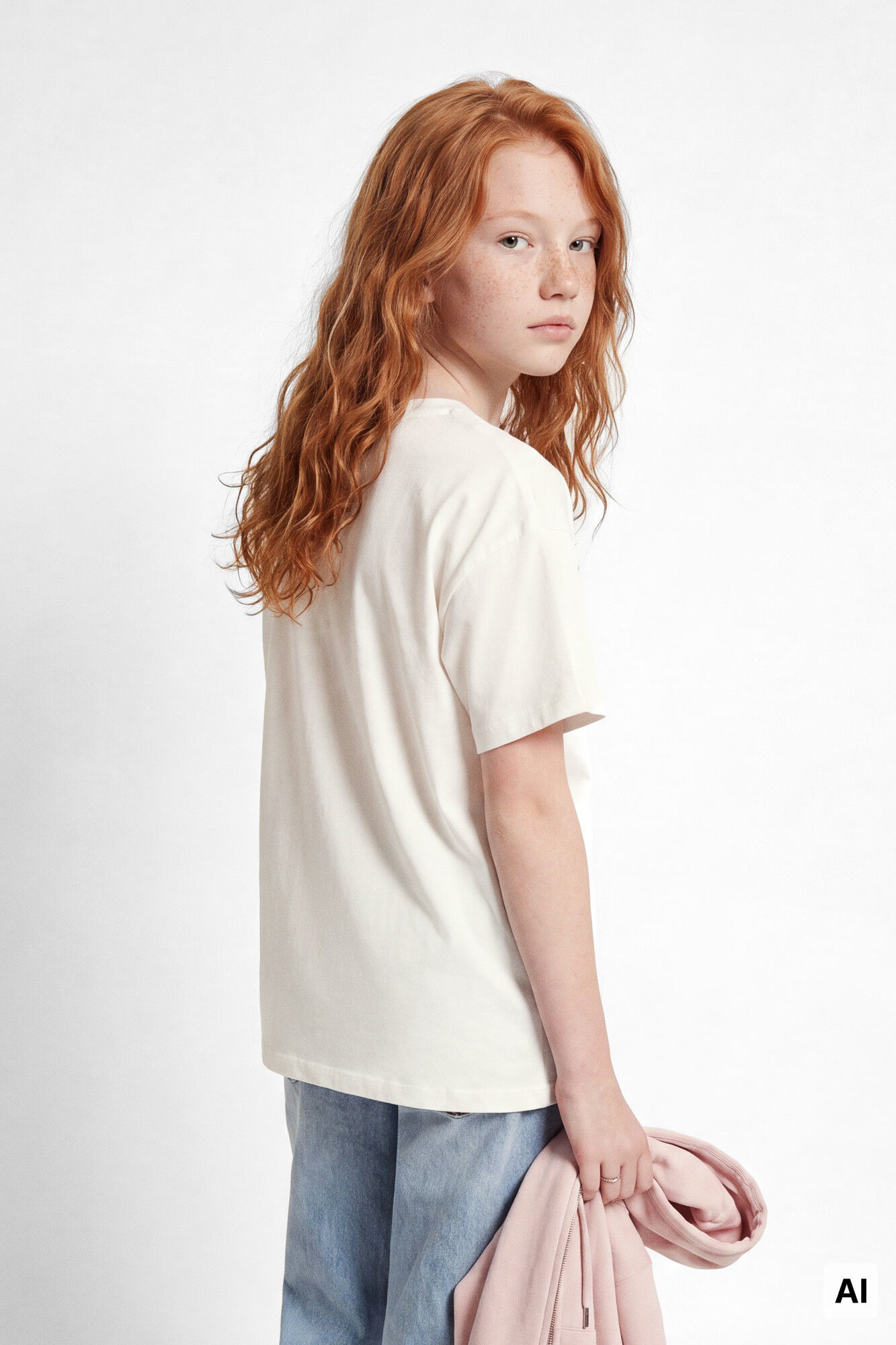 Springfield Kids Playera manga corta de &aacute;rbol y flores para ni&ntilde;a blanco