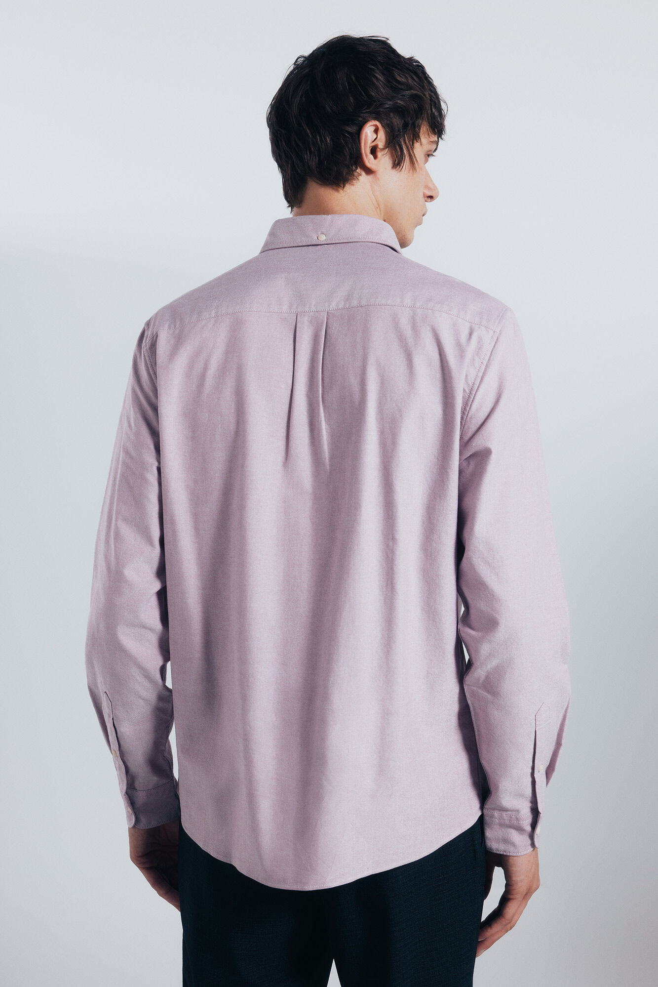 Springfield Camisa Oxford ligera p&uacute;rpura