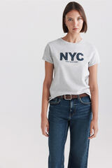 Springfield Playera manga corta NYC gris