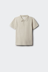 Springfield Kids Polo manga corta de tejido para ni&ntilde;o gris