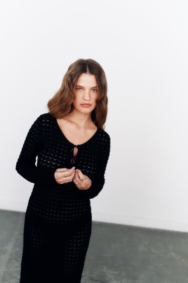 High Spirits Vestido "Karla"  negro