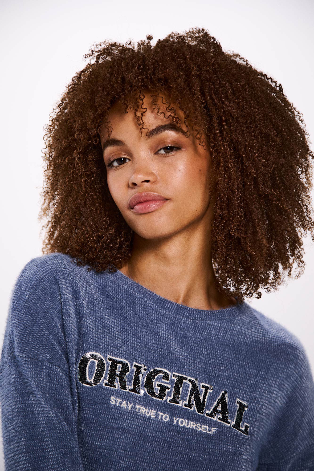 Springfield Playera "Original" chenilla azul